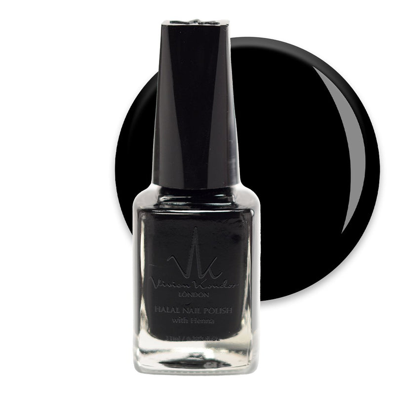 Black Henna - Vivien Kondor Henna Halal Nail Polish image 0