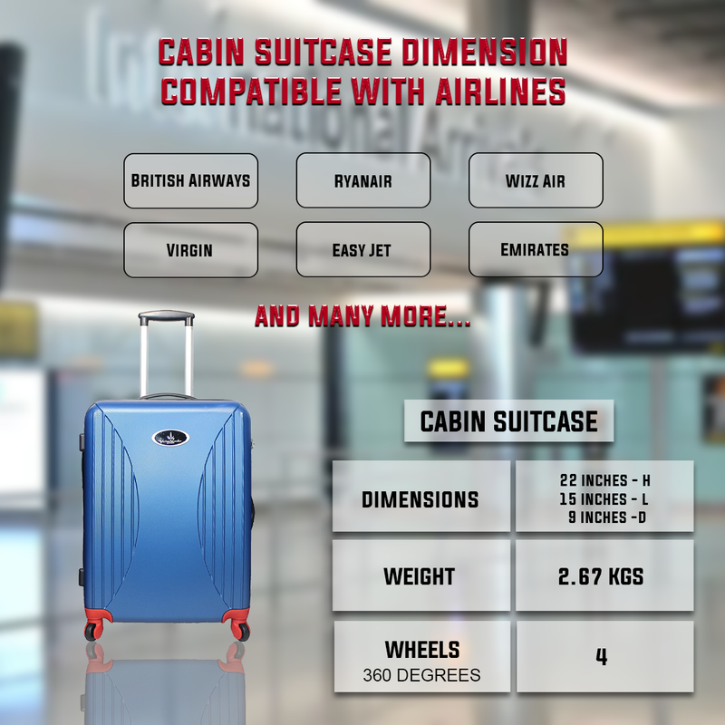 VK Travel Smart Black Rucksack Bag + Cabin Suitcase (Combo of 2) image 4