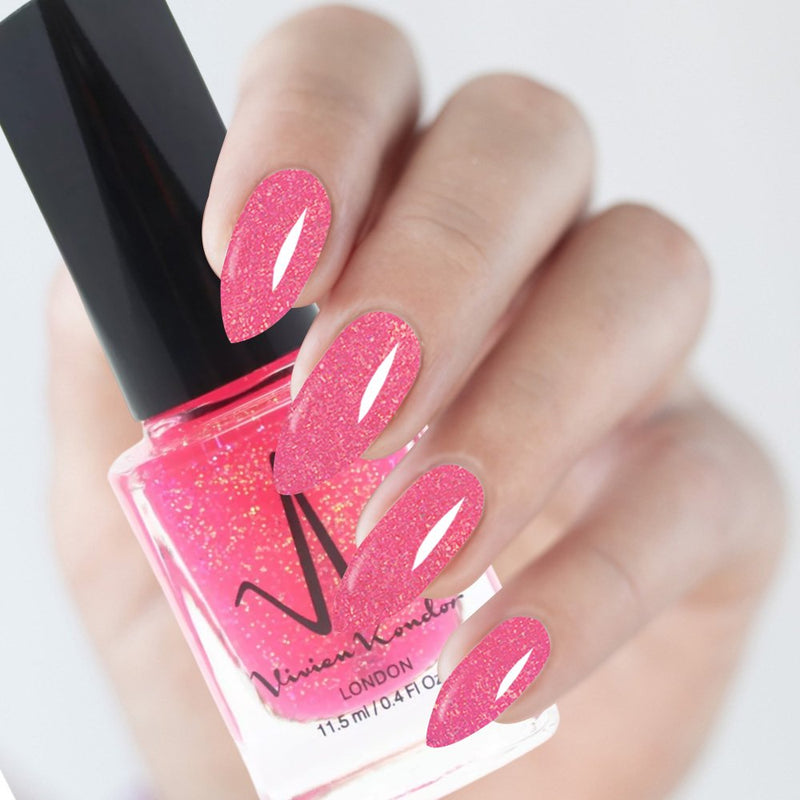 Light Pink Glitter - Vivien Kondor Classic Nail Polish image 1