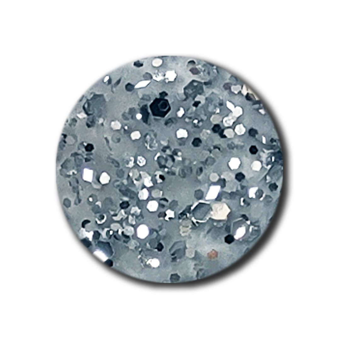 Silver Glitter - Vivien Kondor Argan Care Nail Polish image 3