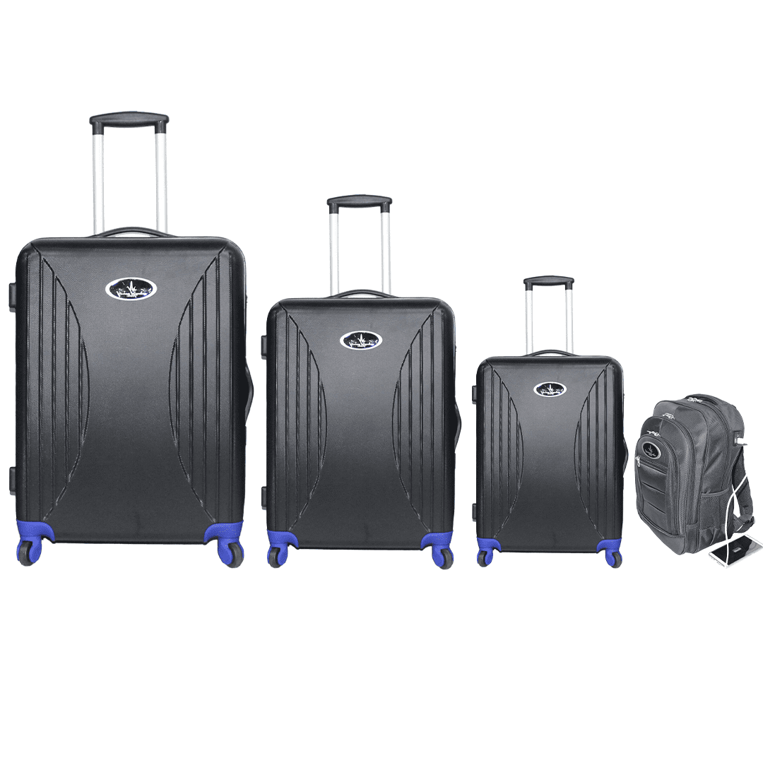 VK Travel Smart - (Combo of 4) Rucksack Bag + Cabin Suitcase + Medium + Large Suitcase image 0
