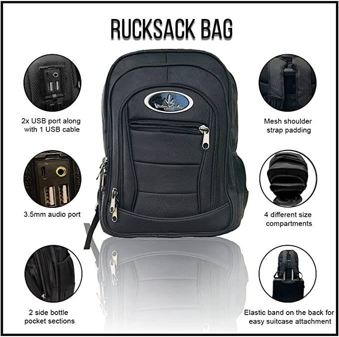 VK Travel Smart Red Rucksack + Cabin suitcase + Medium Suitcase (Combo of 3) image 2