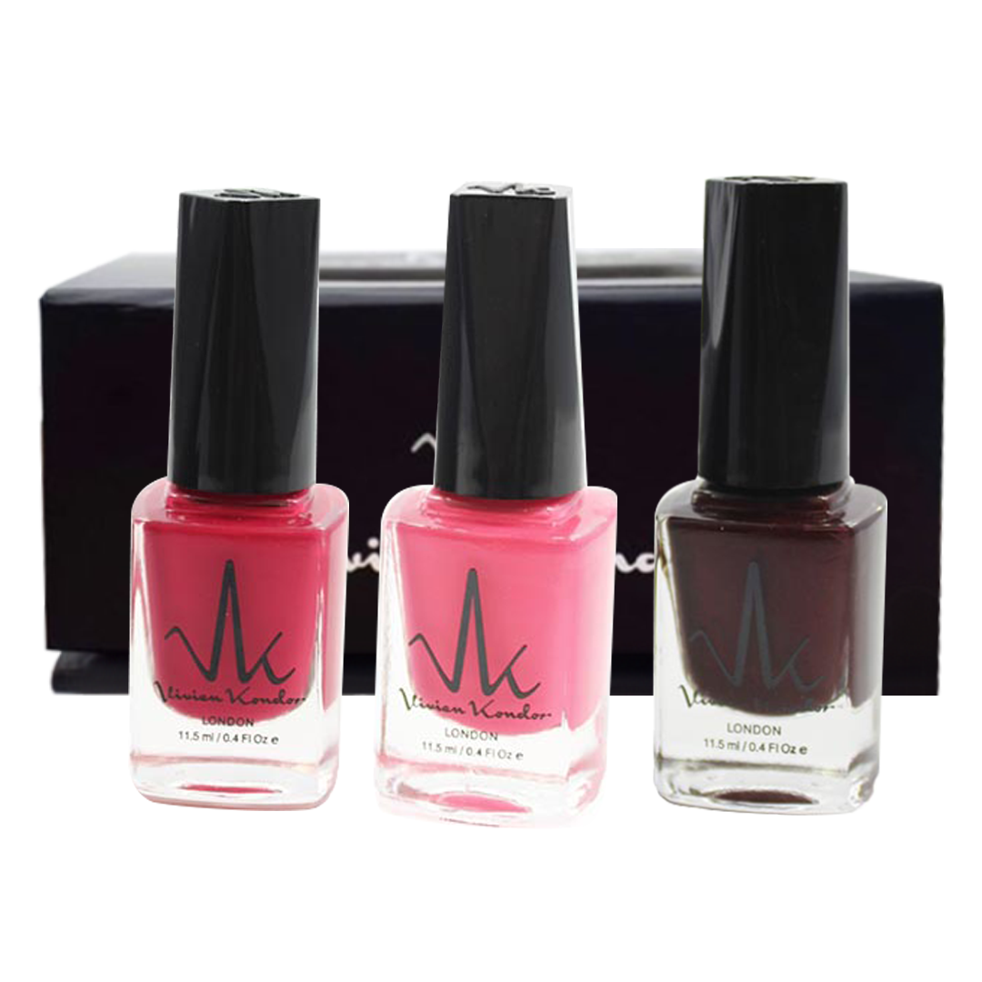 Choose Your  Box Set of 3 Water Permeable Nail Polishes image 3