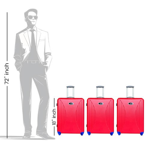 VK Travel Smart Suitcase - Set of 3 image 14