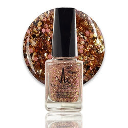Rose Gold Glitter - Vivien Kondor Argan Care Nail Polish image 0
