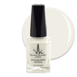 Pure White - Vivien Kondor Henna Halal Nail Polish image 0