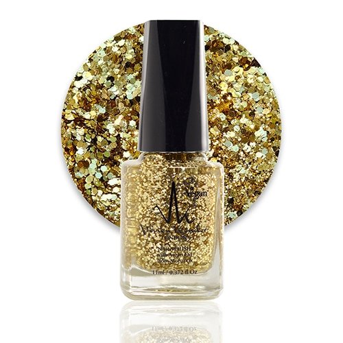 Gold Glitter - Vivien Kondor Argan Care Nail Polish image 0