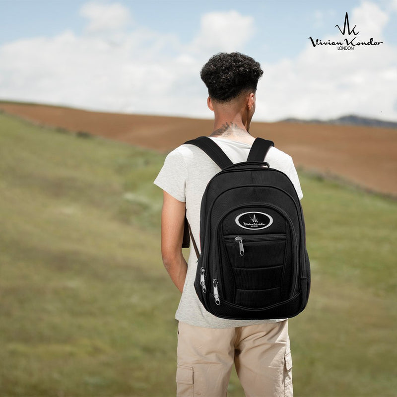 VK Travel Smart Black Rucksack Bag + Cabin Suitcase (Combo of 2) image 8
