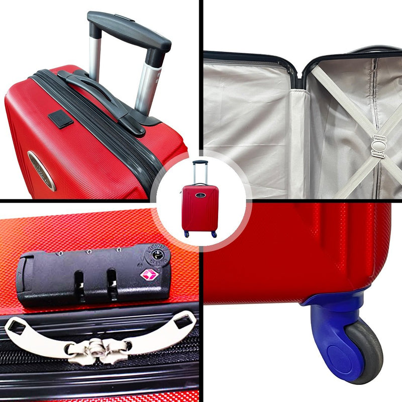 VK Travel Smart Red Rucksack Bag + Cabin Suitcase (Combo of 2) image 2