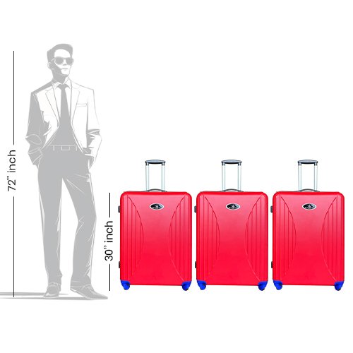 VK Travel Smart Suitcase - Set of 2 (Medium + Large) image 5