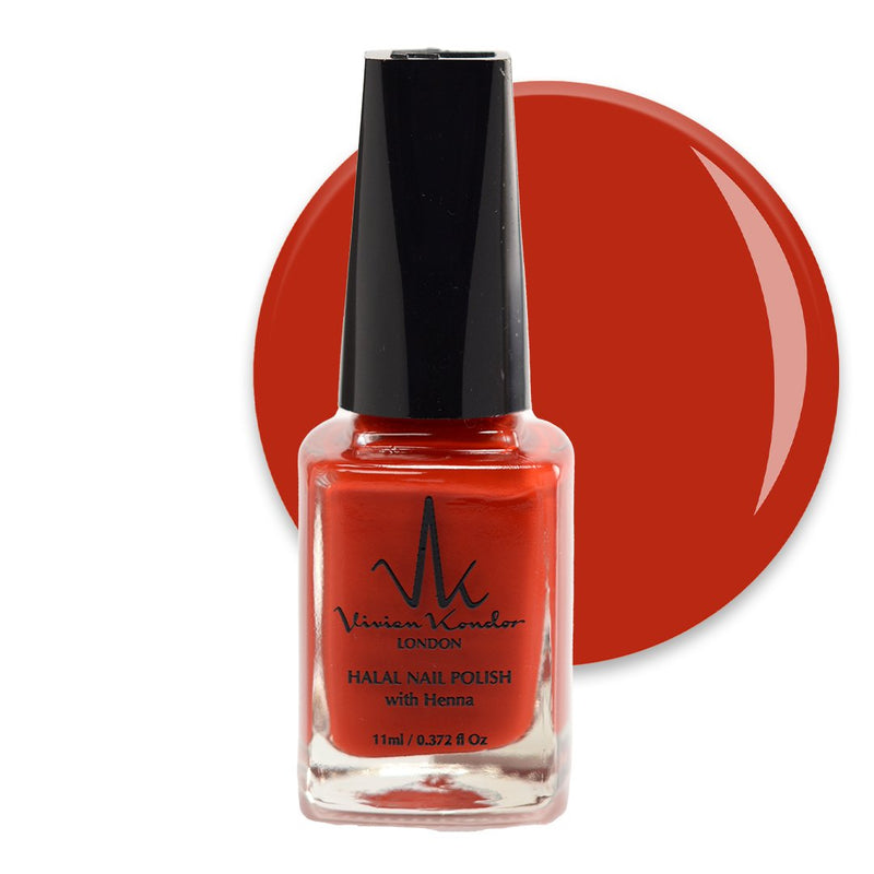 Ruby Red - Vivien Kondor Henna Halal Nail Polish image 0