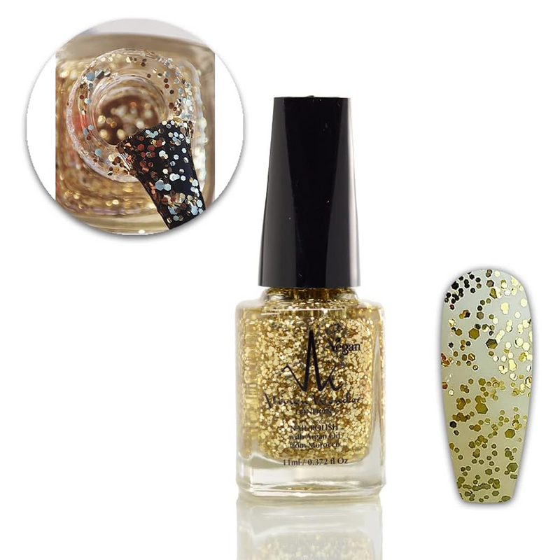 (Set of 6) Vegan Nail Polish Long-Lasting Chip Resistant Shiny Nail polish infused with Argan Oil image 2