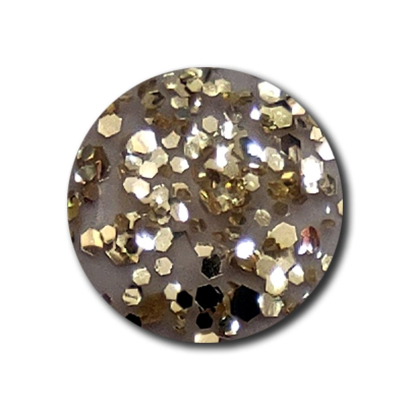 Gold Glitter - Vivien Kondor Argan Care Nail Polish image 3