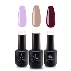 Vivien Kondor Gel Polish Trio (Mauve + Taupe + Mulled Wine) image 0