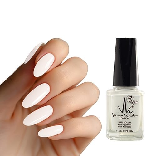 White - Vivien Kondor Argan Care Nail Polish image 1