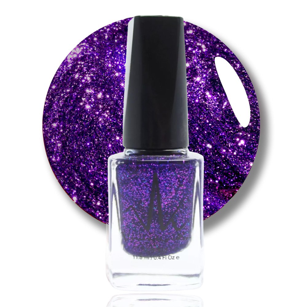 Purple Glitter - Vivien Kondor Classic Nail Polish image 0