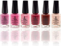 Set of 6 Henna Infused Permeable Nail Polish | Wudhu and Vegan - Enchanted image