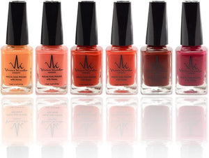 Set of 6 Henna Infused Permeable Nail Polish | Wudhu and Vegan image 3