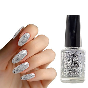 Silver Glitter - Vivien Kondor Argan Care Nail Polish image 1