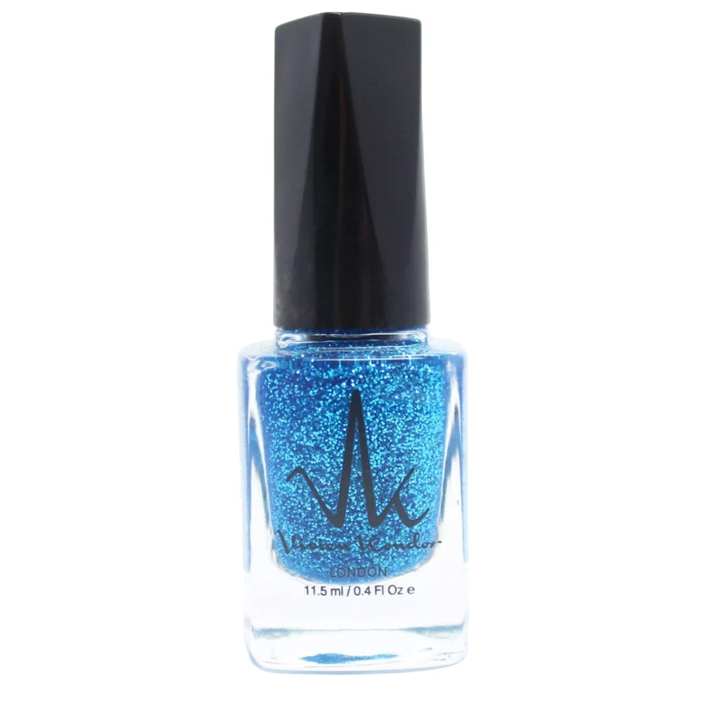 Blue Glitter - Vivien Kondor Classic Nail Polish image 2
