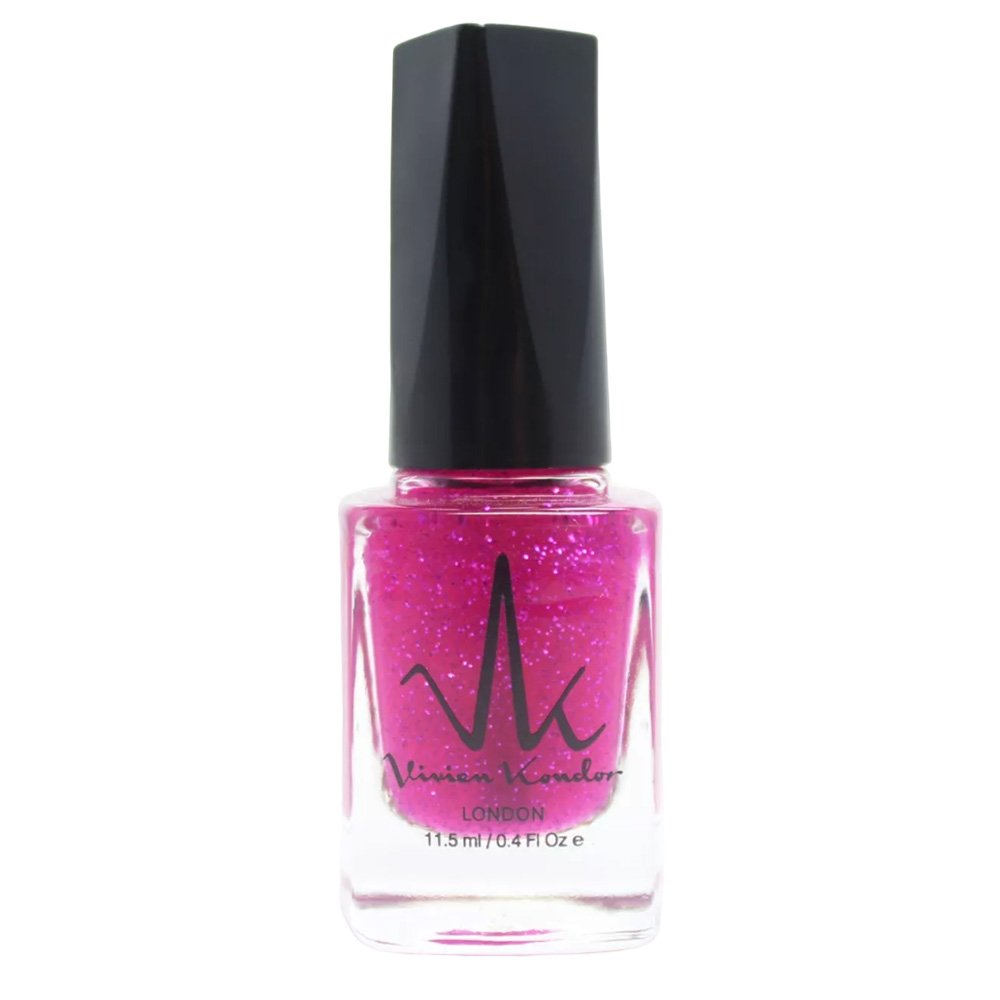 Pink Glitter - Vivien Kondor Classic Nail Polish image 2