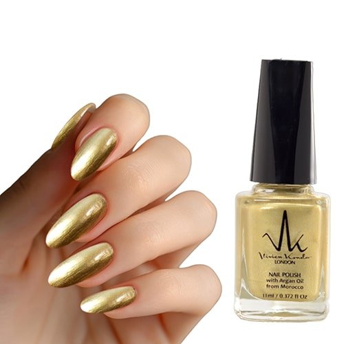 Metallic Gold - Vivien Kondor Argan Care Nail Polish image 1