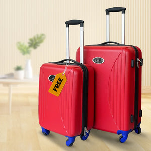 VK Travel Smart Suitcase - Medium | ABS Hard Shell | TSA Lock & Built-in Weight Scale | For £49 + FREE Cabin Suitcase image 0