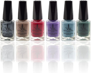 Set of 6 Henna Infused Permeable Nail Polish | Wudhu and Vegan - Passion image