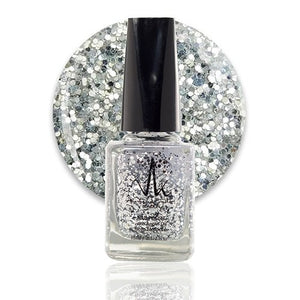 Silver Glitter - Vivien Kondor Argan Care Nail Polish image 0