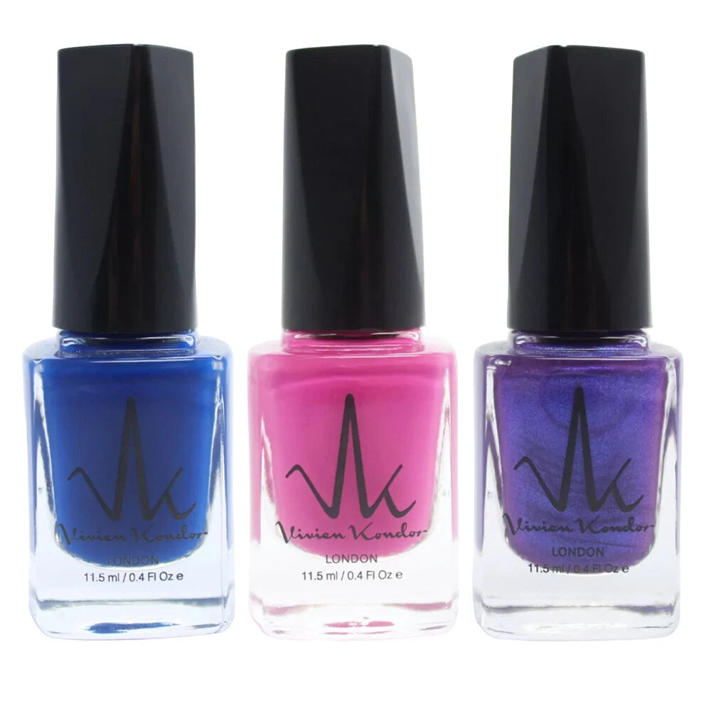 Cobalt Blue + Pink Purple + Lilac Frost