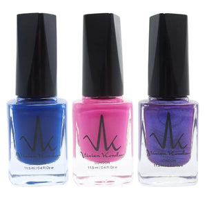 Cobalt Blue + Pink Purple + Lilac Frost