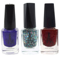 Hexagon Glitter + Blue Berry +Vividly Red