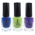 Lilac Frost + Cobalt Blue + Lime Green