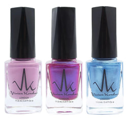 Pastel Lilac + Violet + Neon Blue