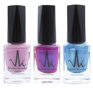 Pastel Lilac + Violet + Neon Blue