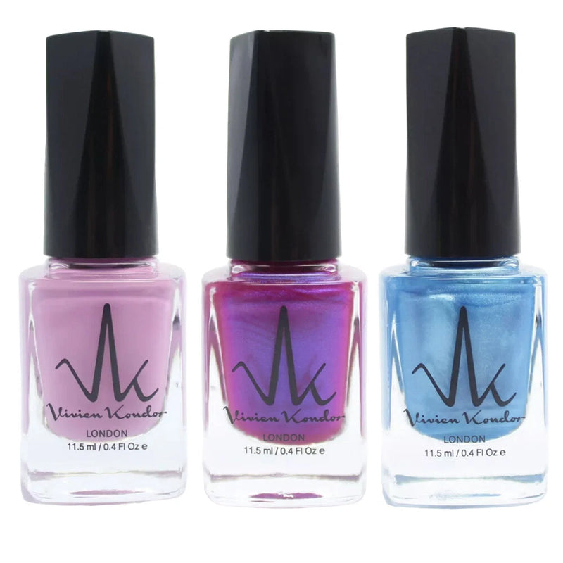 Pastel Lilac + Violet + Neon Blue