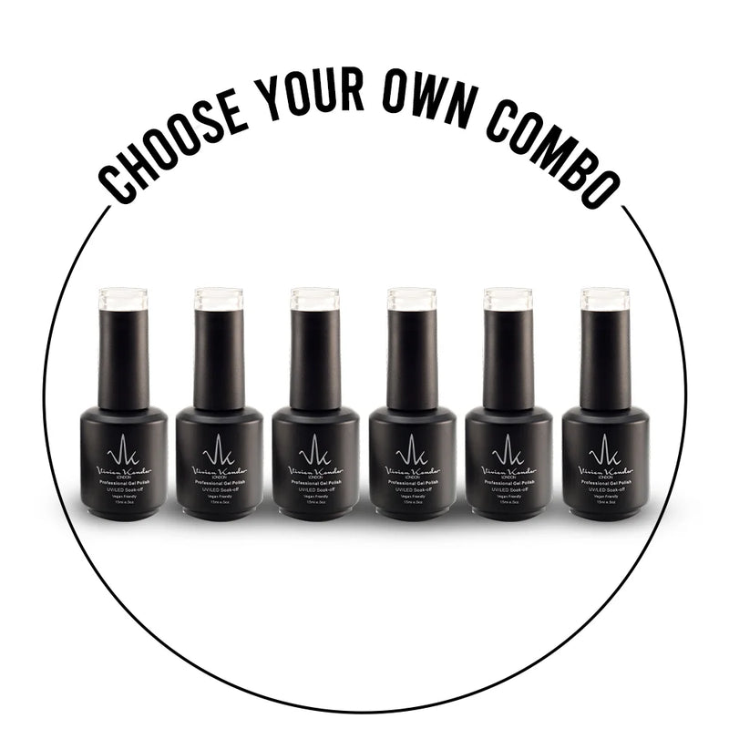 Set Of 6 Vivien Kondor Gel Polish | Create Your Own Combo | Vegan & Cruelty Free