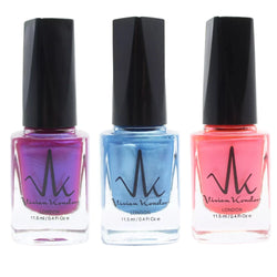 Violet + Neon Blue + Neon Orange