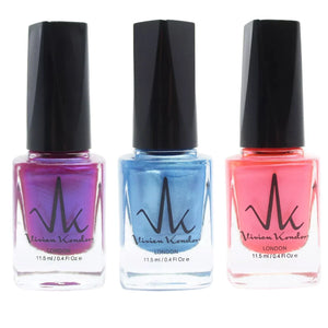 Violet + Neon Blue + Neon Orange