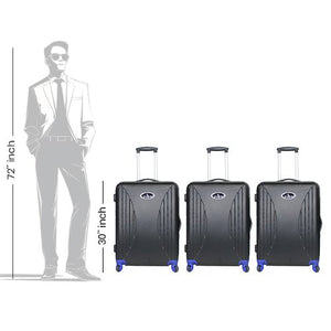 VK Travel Smart Suitcase - Medium | ABS Hard Shell | TSA Lock & Built-in Weight Scale | For £49 + FREE Cabin Suitcase image 5