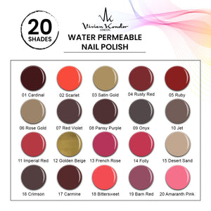Barn Red - Vivien Kondor Water Permeable Nail Polish image 5
