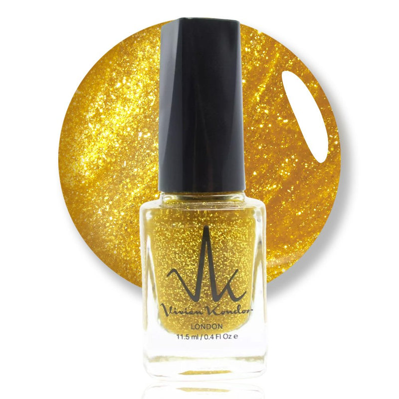 Gold Glitter - Vivien Kondor Classic Nail Polish image 0