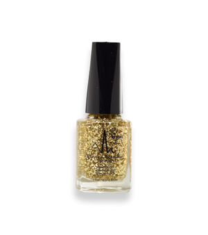 Gold Glitter - Vivien Kondor Argan Care Nail Polish image 4