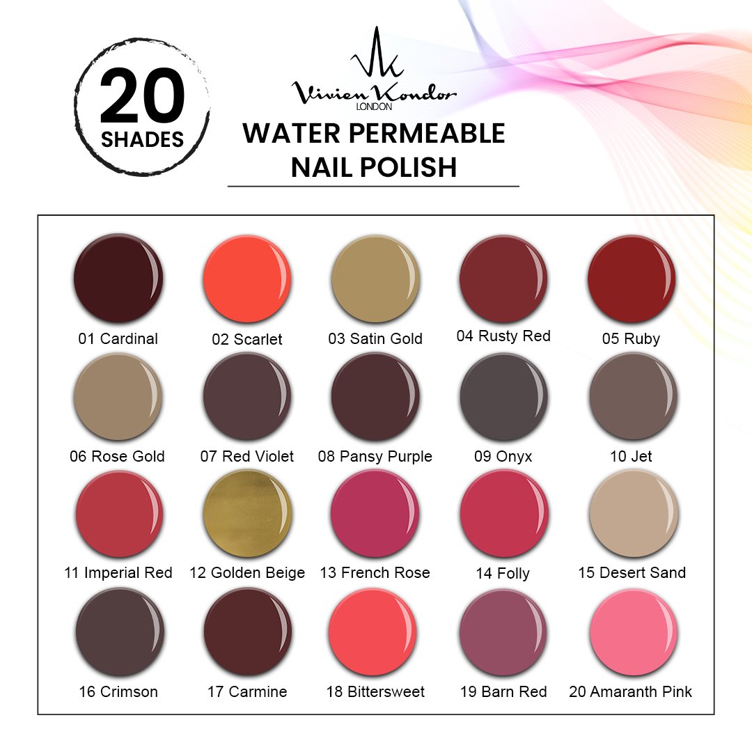 Golden Beige - Vivien Kondor Water Permeable Nail Polish image 5
