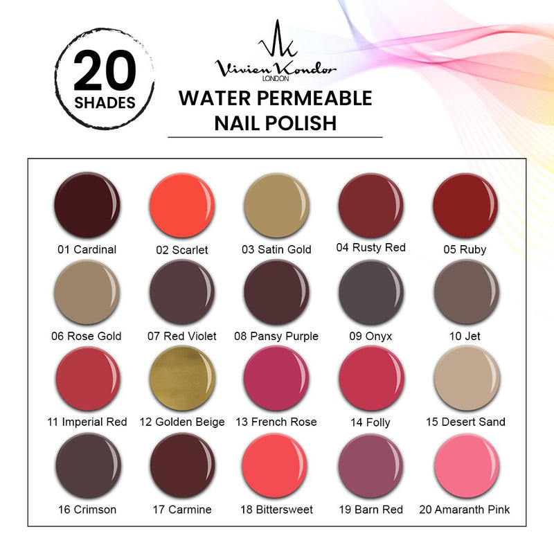 Golden Beige - Vivien Kondor Water Permeable Nail Polish image 5