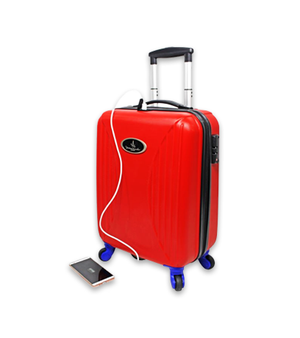 VK Travel Smart - (Red Cabin Suitcase + Powerbank) image 1