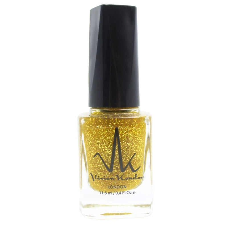 Gold Glitter - Vivien Kondor Classic Nail Polish image 2