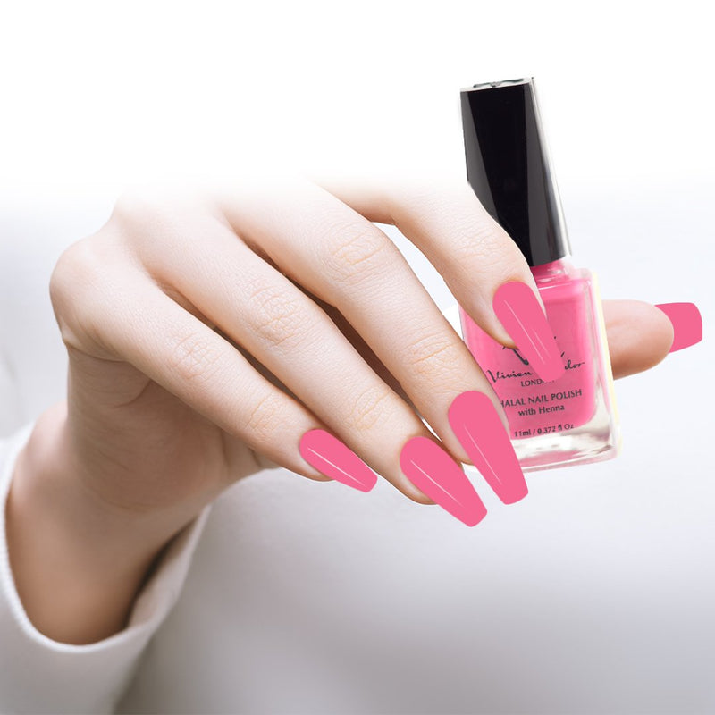 Pink Tourmaline - Vivien Kondor Henna Halal Nail Polish image 1