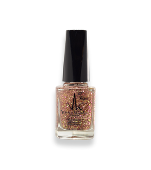 Rose Gold Glitter - Vivien Kondor Argan Care Nail Polish image 2