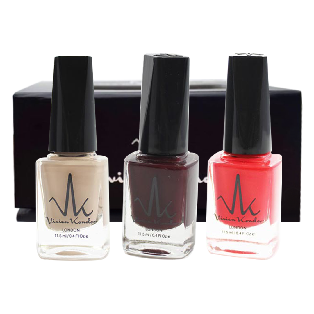 Choose Your  Box Set of 3 Water Permeable Nail Polishes image 1